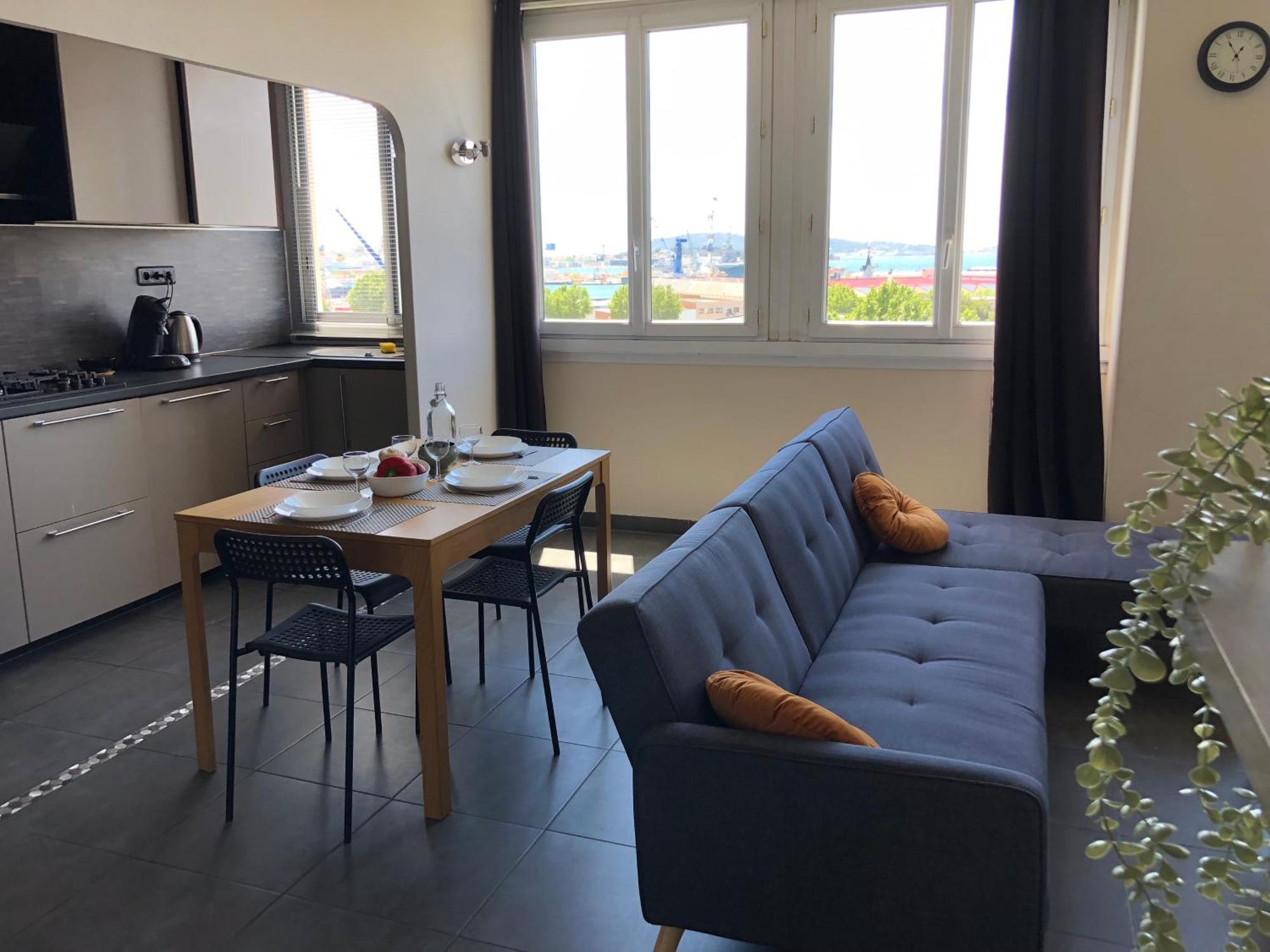 Appartement Toulon 3 chbres vue sur la Rade Extérieur photo